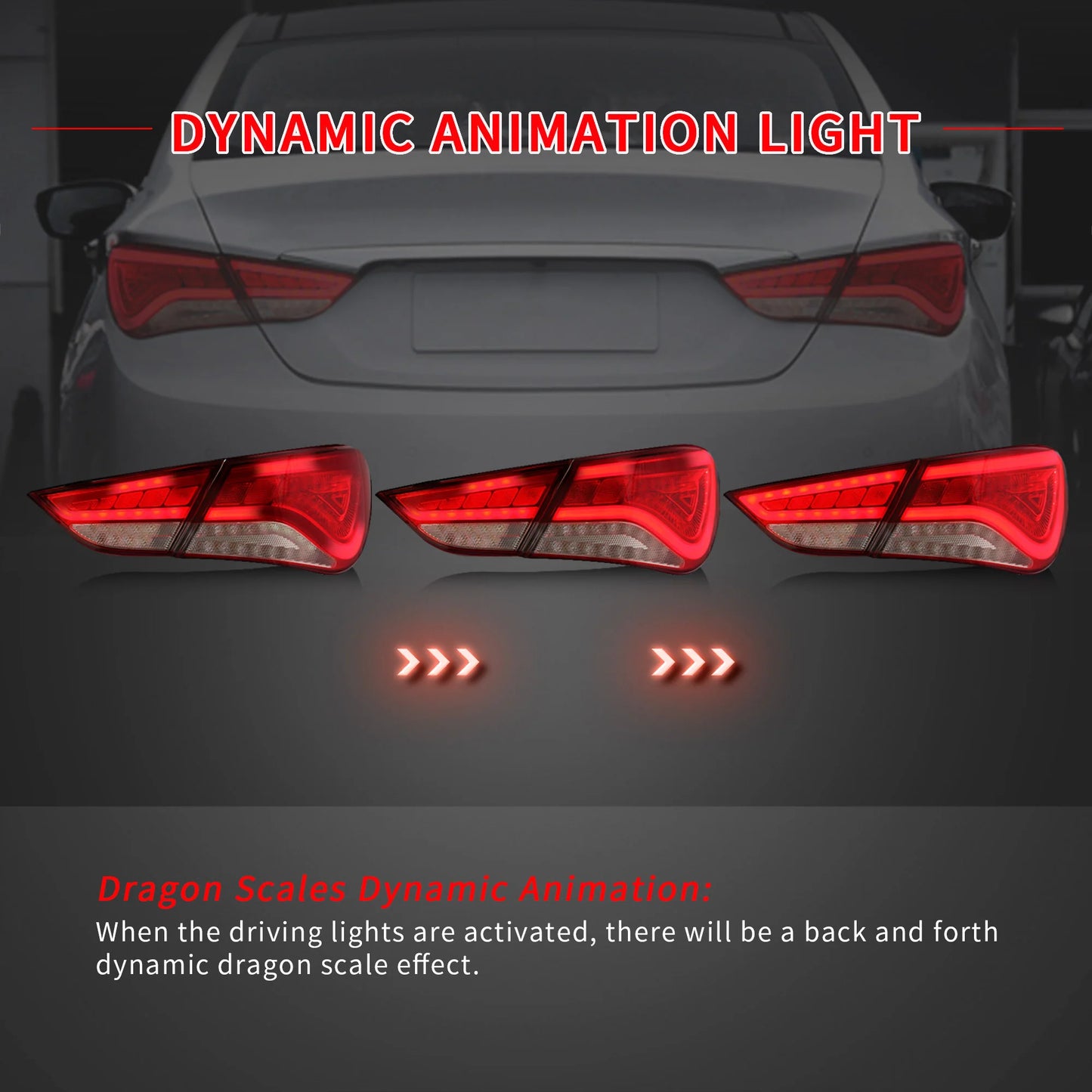 Fanali posteriori Full LED per Hyundai Sonata 6th Gen Sedan 2011-2014