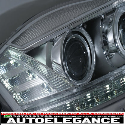 led headlights suitable for mercedes s class w221 (2005-2009) restyling look with sequential dynamic cornering lights