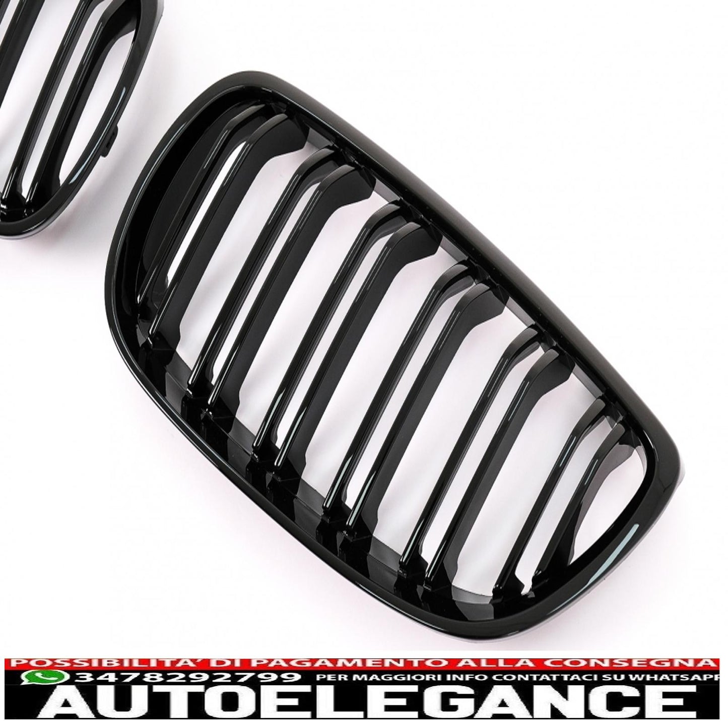 Front grills suitable for BMW 3 series e92 e93 coupe cabriolet nonlci (2006-2009) double stripe M sport design package