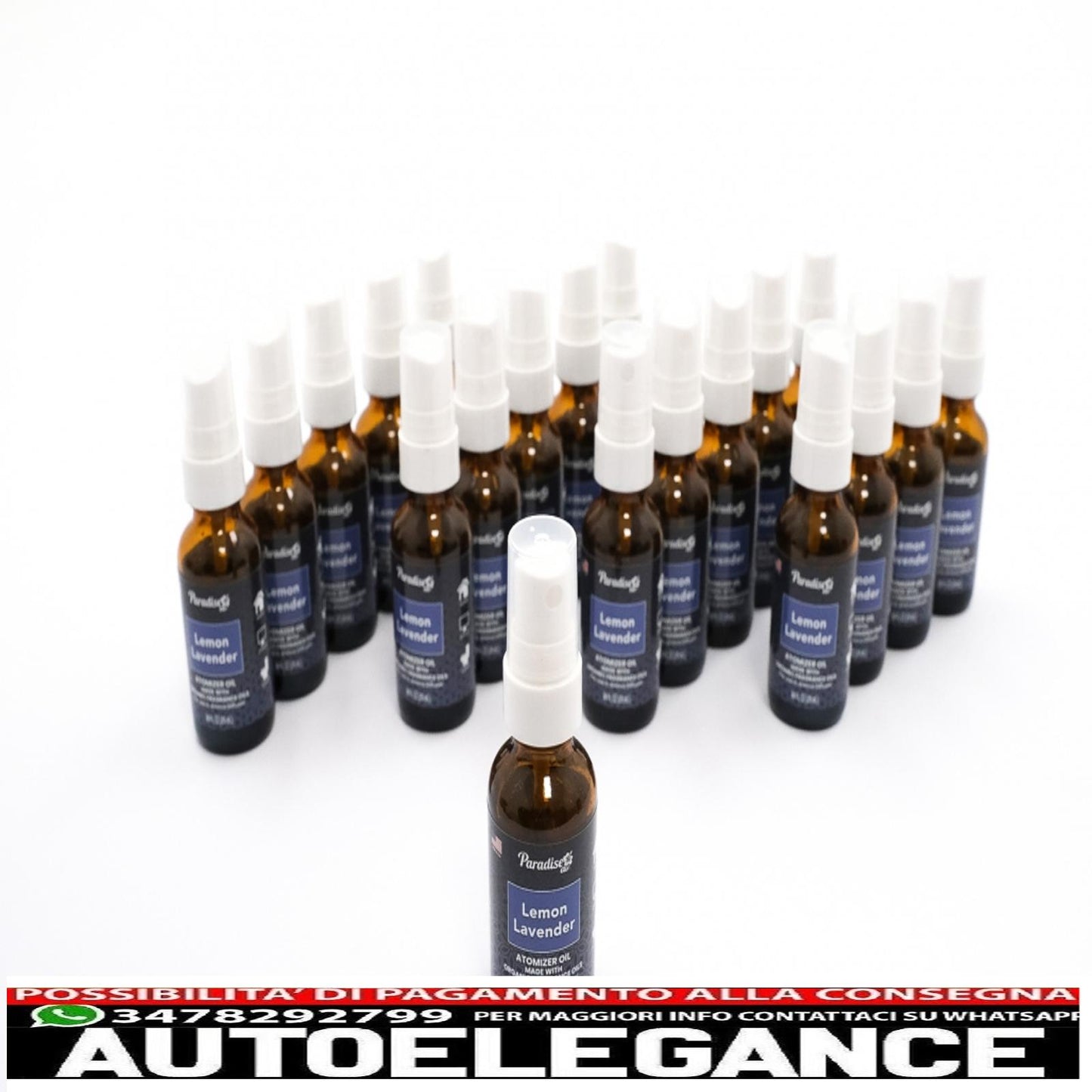 Paradise Air Fresh atomizzatore olio deodorante spray 25 ml limone levanda 25 unità diffusore di aroma