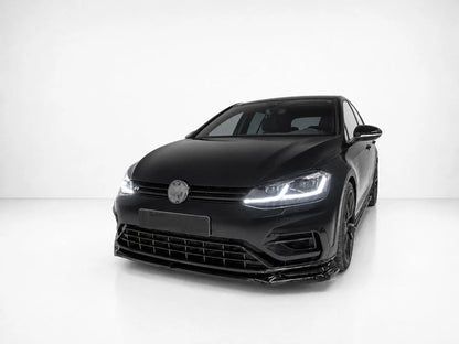 👉Splitter anteriore V.2 per VW Golf MK7 facelift R/R-Line in ABS nero lucido👈