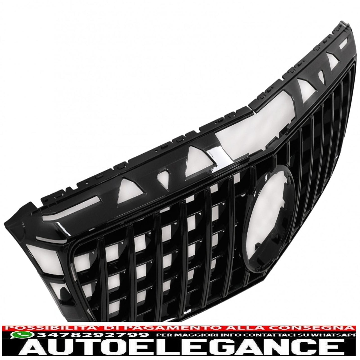 front grille suitable for mercedes cls w218 c118 (2011-2014) x218 shooting Brake (2012-2014) gt-r panamericana piano black design