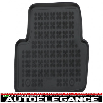 Black rubber mat suitable for VW Polo VI 2017+