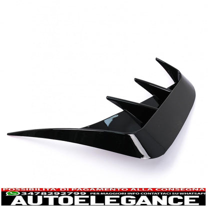alette paraurti posteriori alette laterali flic adatte per bmw serie 3 g20 g21 g28 m-sport (2018-up) nero pianoforte AUTOELEGANCERICAMBI