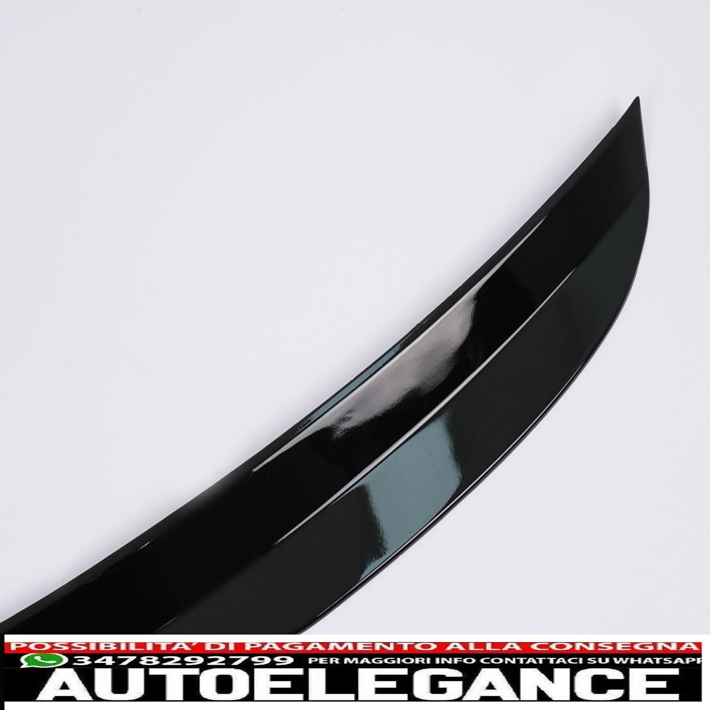 aggiungi l'estensione dell'ala dello spoiler sul tetto adatta per vw polo 6r 6c (2009-2017) pianoforte nero AUTOELEGANCERICAMBI