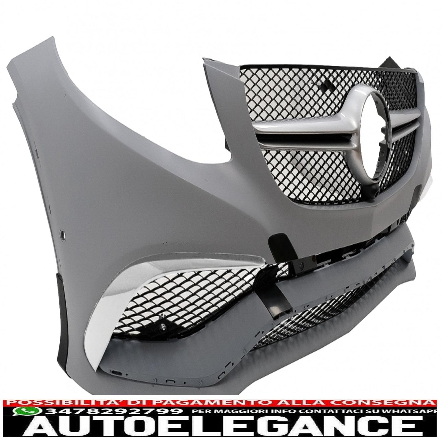 body kit suitable for mercedes gle coupe c292 sport line (2015-2019) with black exhaust tips