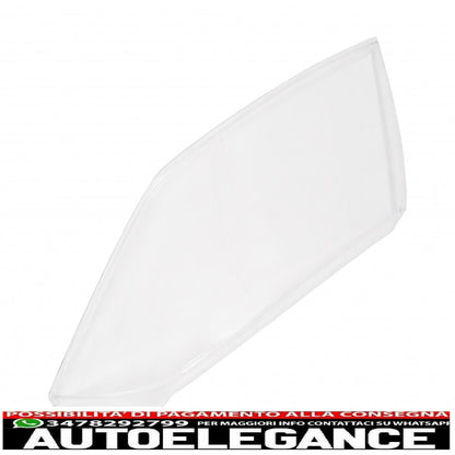 headlight lenses suitable for skoda octavia ii (1z) (2004-2008) clear glass optics 
