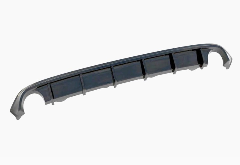 DIFFUSORE POSTERIORE ADATTO PER BMW SERIE 3 G20 2019+ LOOK NERO LUCIDO