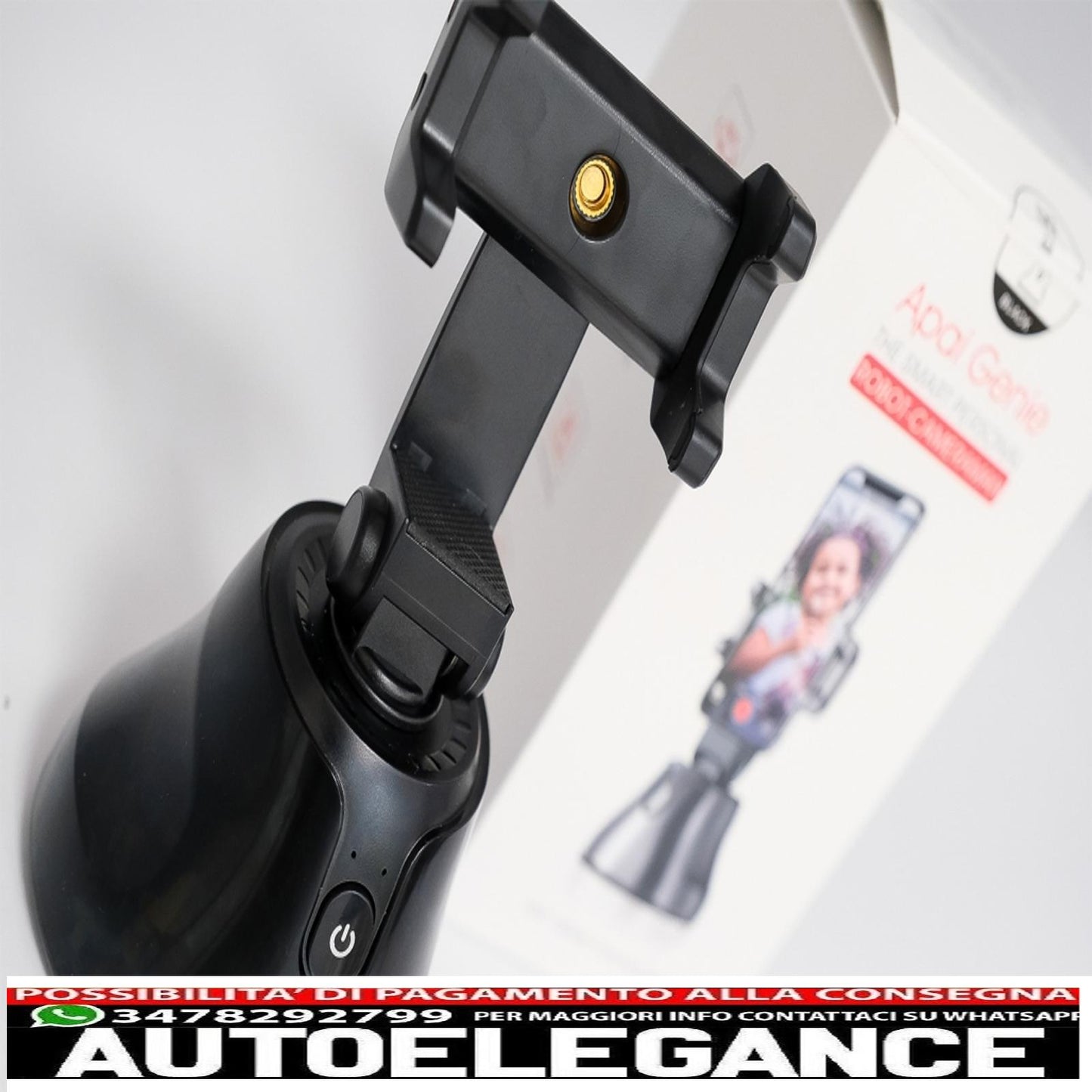 Automatic Face Object Tracking Smart Phone Camera Holder 360° Rotation Selfie Stick for Tiktok/YouTube/Live Streaming/Makeup