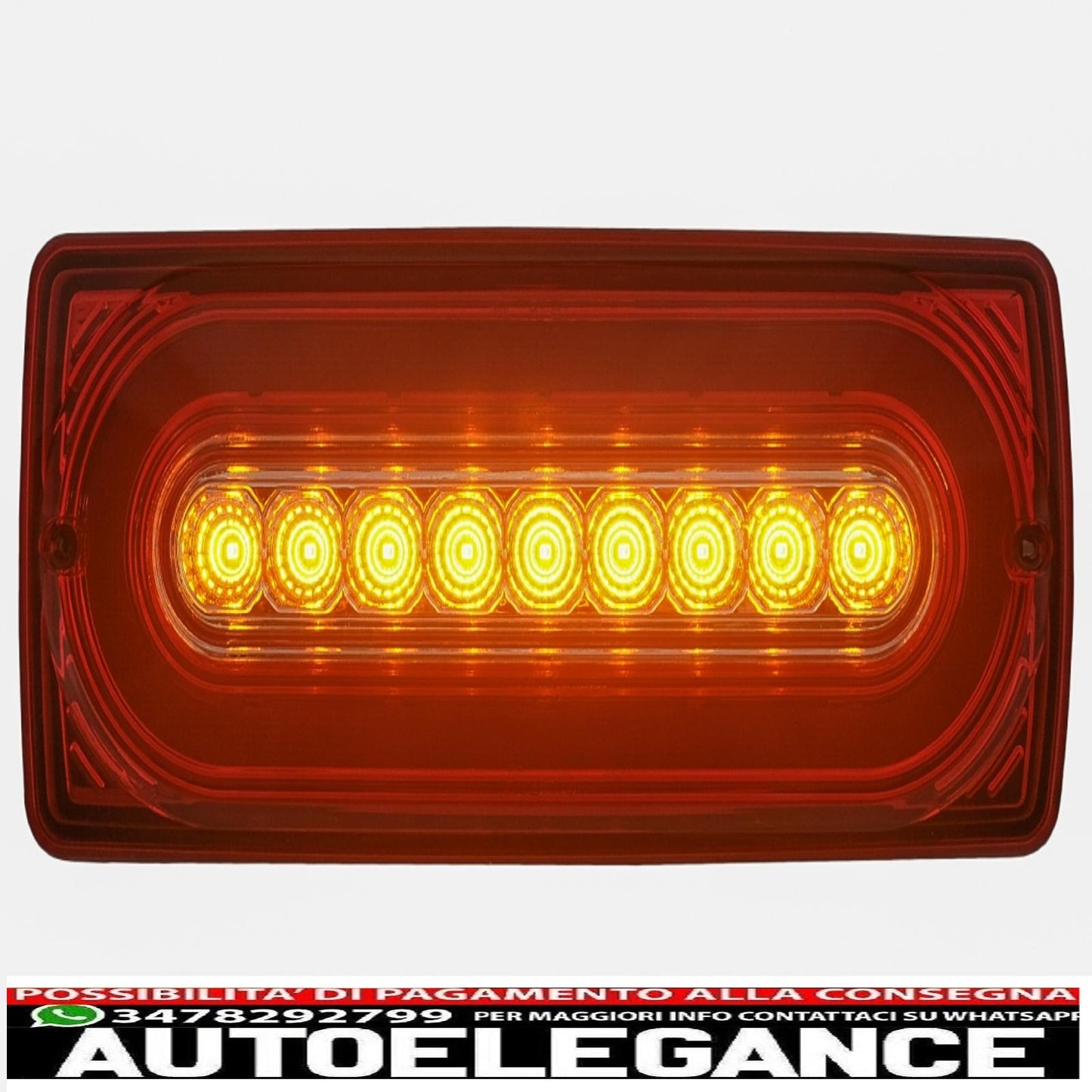 Full LED rear lights suitable for Mercedes G-Class W463 (1989-2015) transparent red