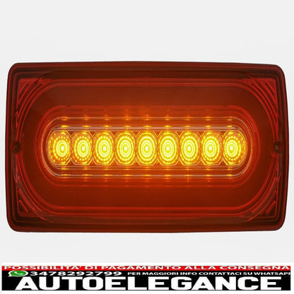 Full LED rear lights suitable for Mercedes G-Class W463 (1989-2015) transparent red