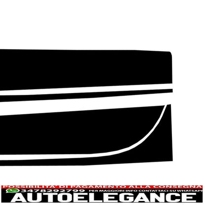 side decals matt black vinyl sticker suitable for BMW 3 series F30 F31 (2011-up) M-Performance design 