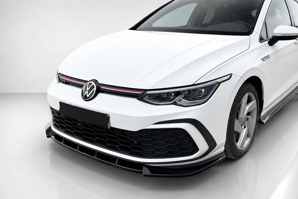 👉Splitter Anteriore per VW Golf MK8 GTI GTE R-Line 19-24 Nero Lucido👈
