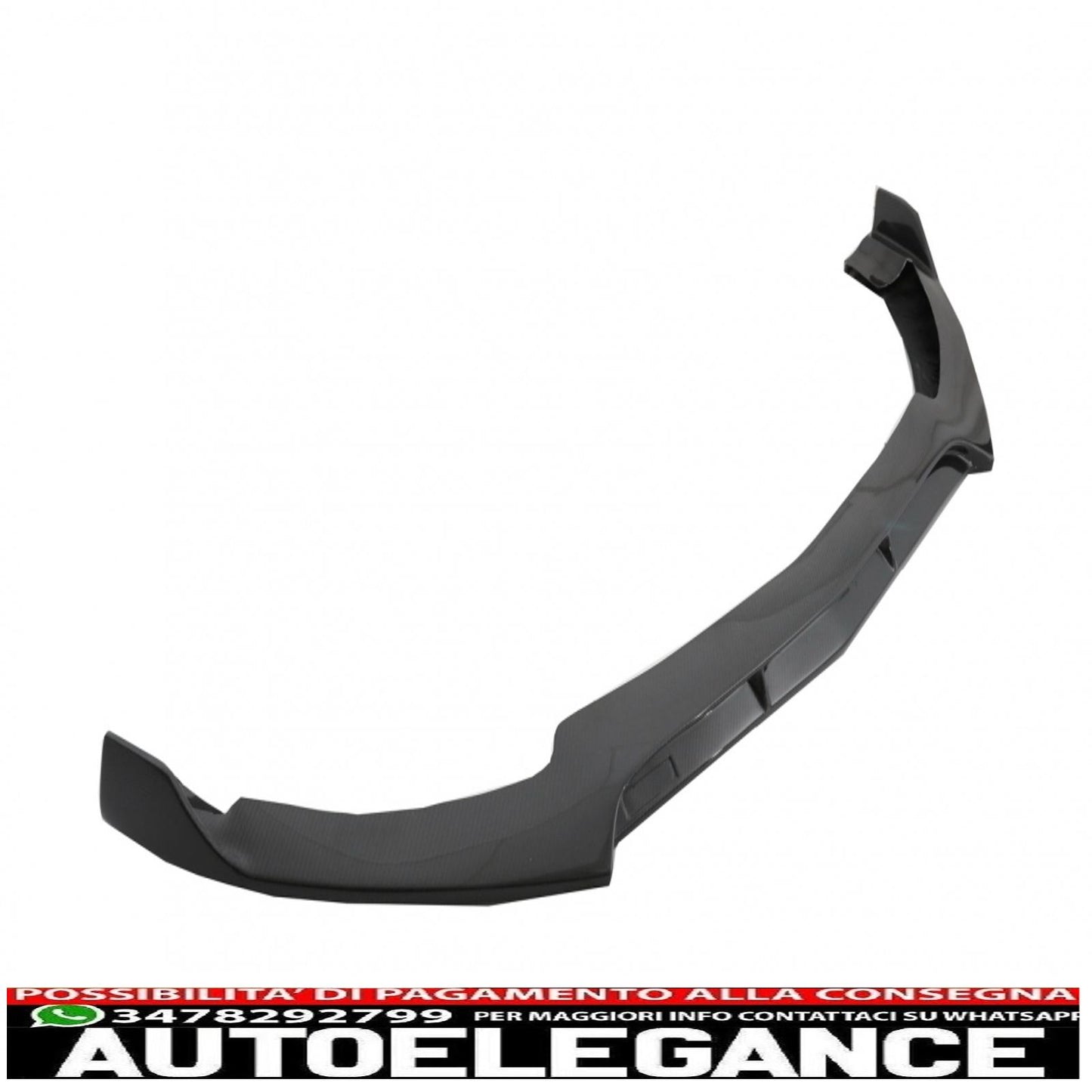 Front bumper lip suitable for mercedes c class w205 s205 a205 c205 (2014-2019) real carbon 