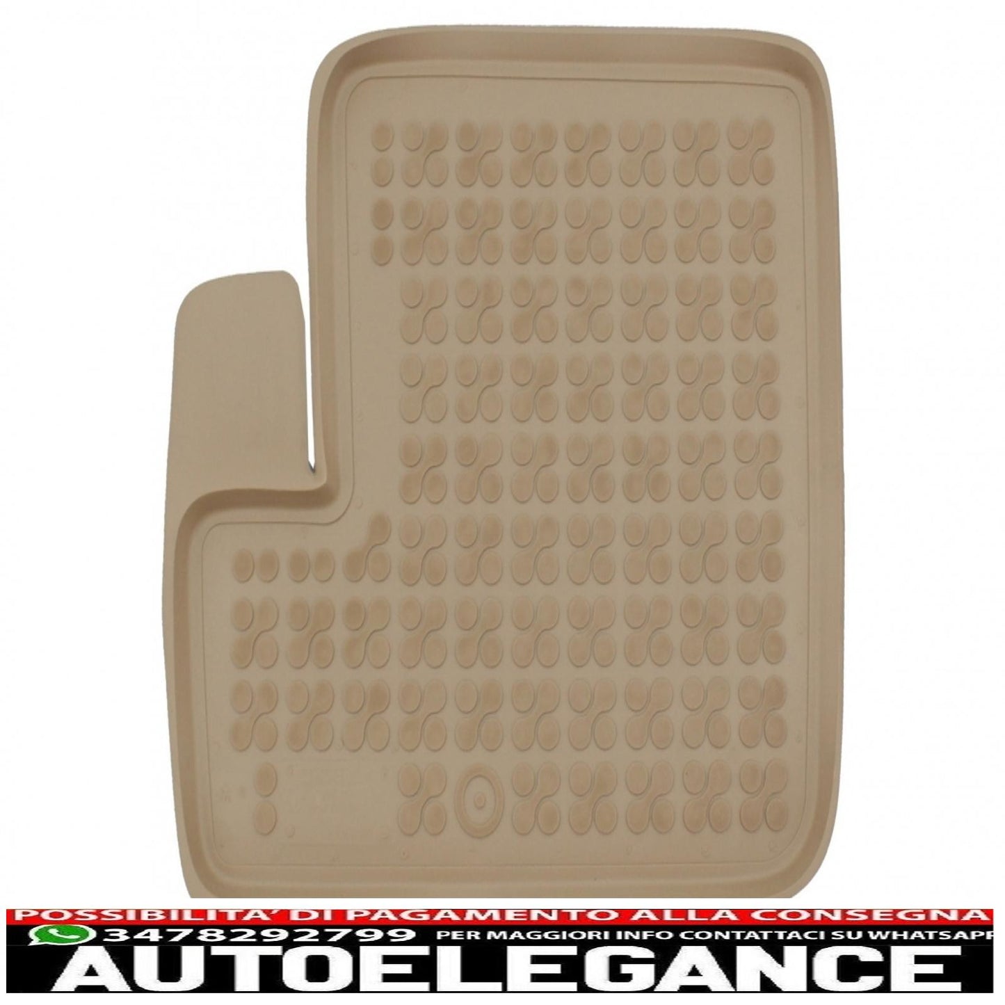 Beige rubber mats suitable for Toyota Rav4 II Facelift (2003-2005) 5 doors
