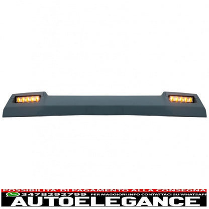front roof spoiler suitable for mercedes g-class w463 (1989-2017) with dynamic led turn signals design 6x6