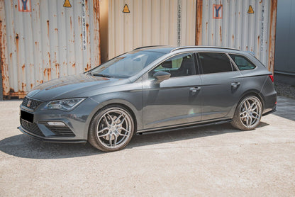 UNDER SKIRTS SUITABLE FOR SEAT LEON MK3 MK4 2012-2020+ GLOSS BLACK