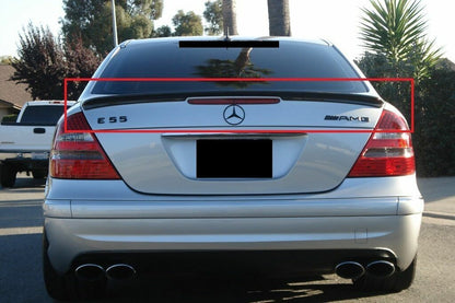 SPOILER ADATTO PER MERCEDES CLASSE E W211 BERLINA 2003-2008 NERO LUCIDO