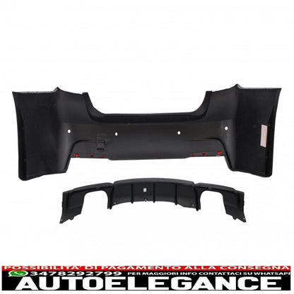 paraurti posteriore con diffusore a doppia uscita e sistemi di scarico adatti per BMW Serie 3 F30 (2011-up) Performance Design