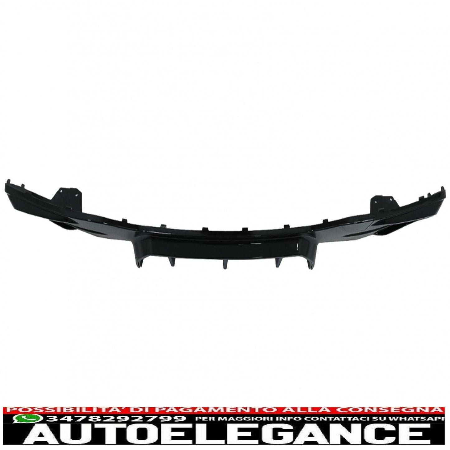 spoiler paraurti posteriore mantovana diffusore doppia uscita singola adatto per bmw serie 1 f20 f21 lci (2015-2019) nero pianoforte