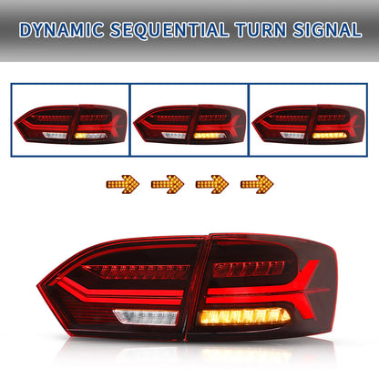 Fari con Demon Eye e luci posteriori per Volkswagen VW Jetta / Sagitar (NON GLI) 2012-2018