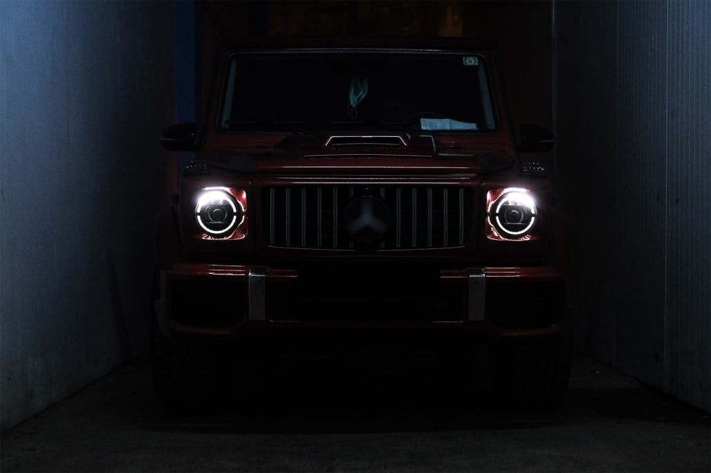 HEADLIGHTS SUITABLE FOR MERCEDES G CLASS W463 2007-2017 FULL LED LOOK LIFT