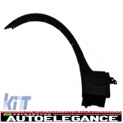 parafanghi passaruota adatti per bmw x3 e83 lci (2006-2010) con pedane laterali