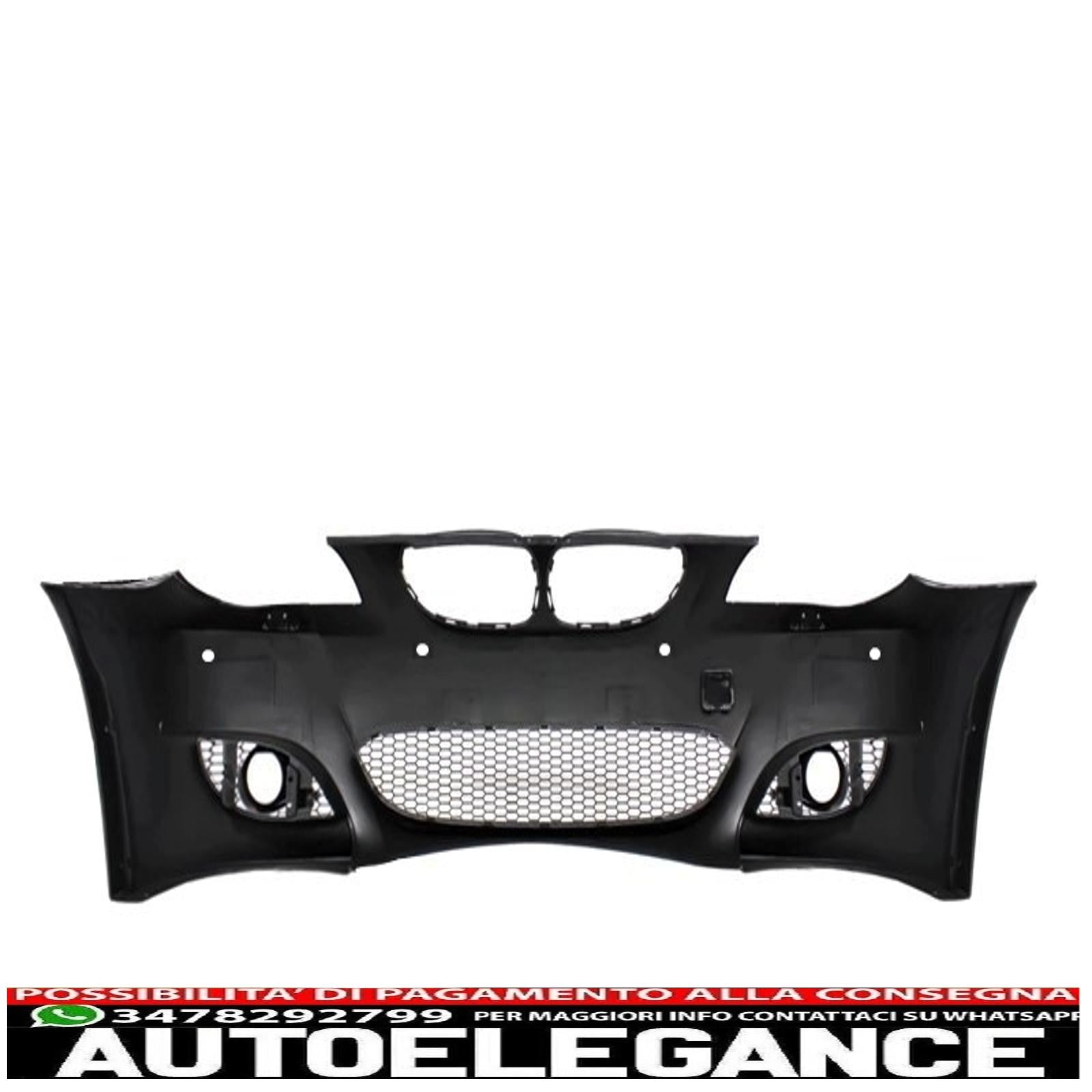 body kit paraurti anteriore e posteriore adatto per bmw serie 5 e60 (2007-2010) lci m5 design con pdc 18mm AUTOELEGANCERICAMBI