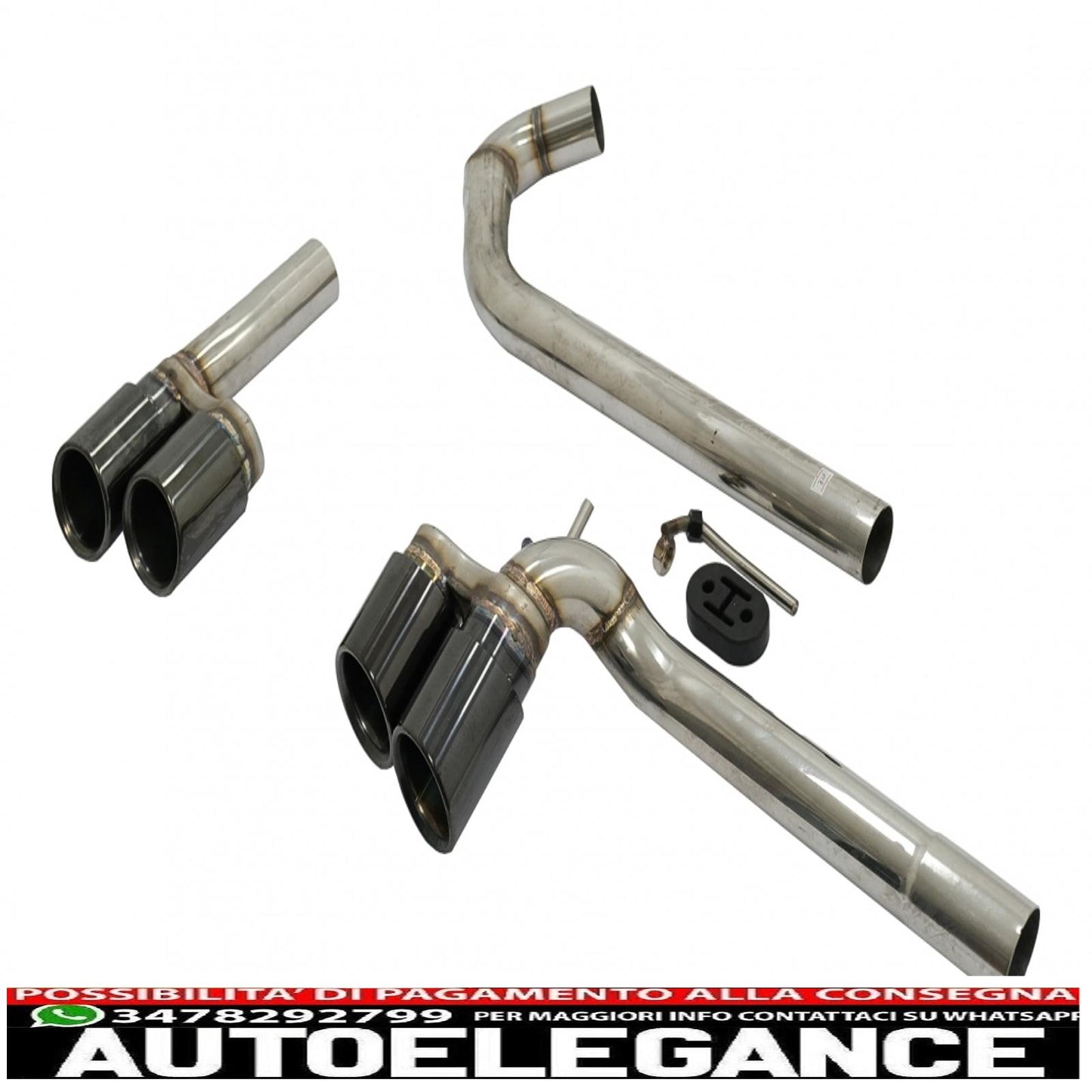 double exhaust tips black double exhaust tips suitable for bmw 3 series f30 f31 (2011-2018) m3 m sport design
