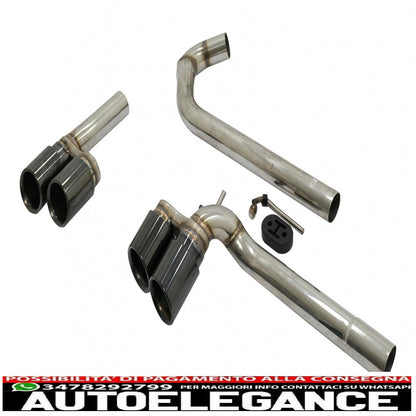 double exhaust tips black double exhaust tips suitable for bmw 3 series f30 f31 (2011-2018) m3 m sport design