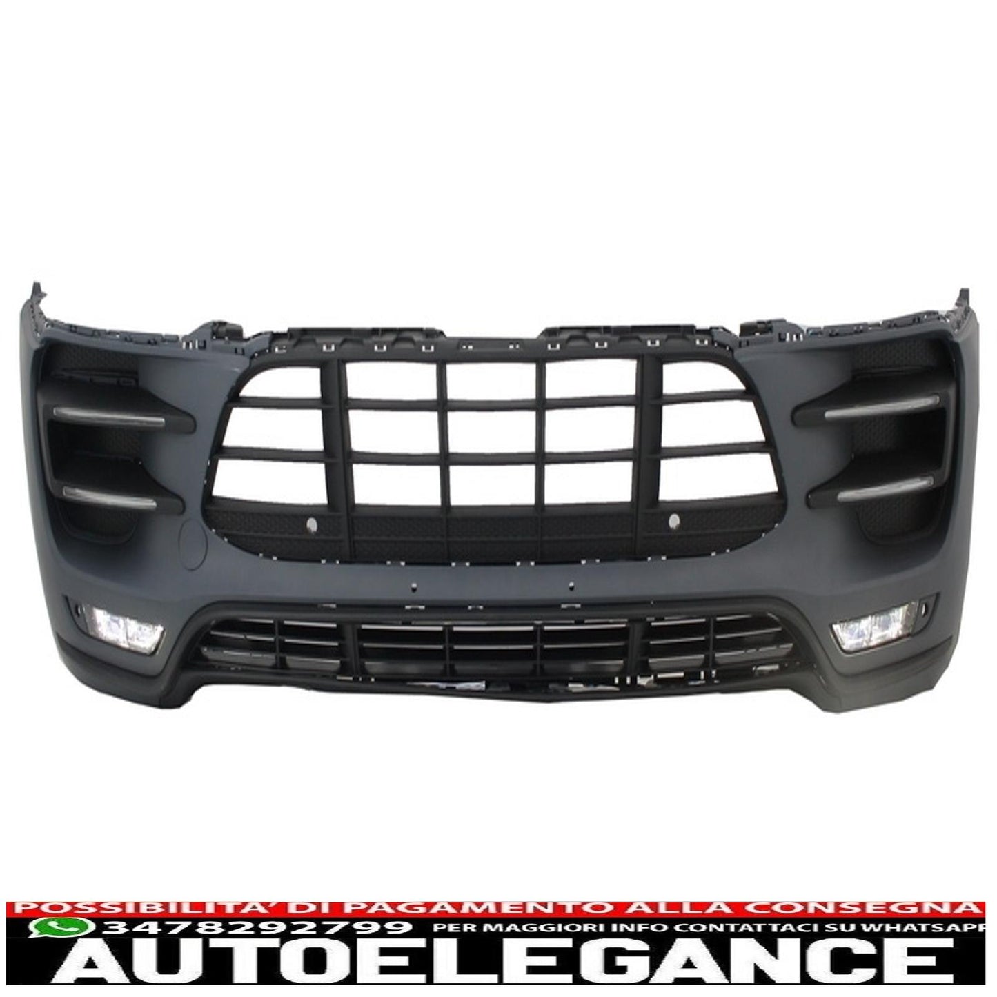 Front bumper suitable for porsche macan (2014-07.2018) turbo design 