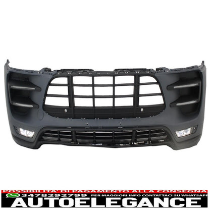 Front bumper suitable for porsche macan (2014-07.2018) turbo design 