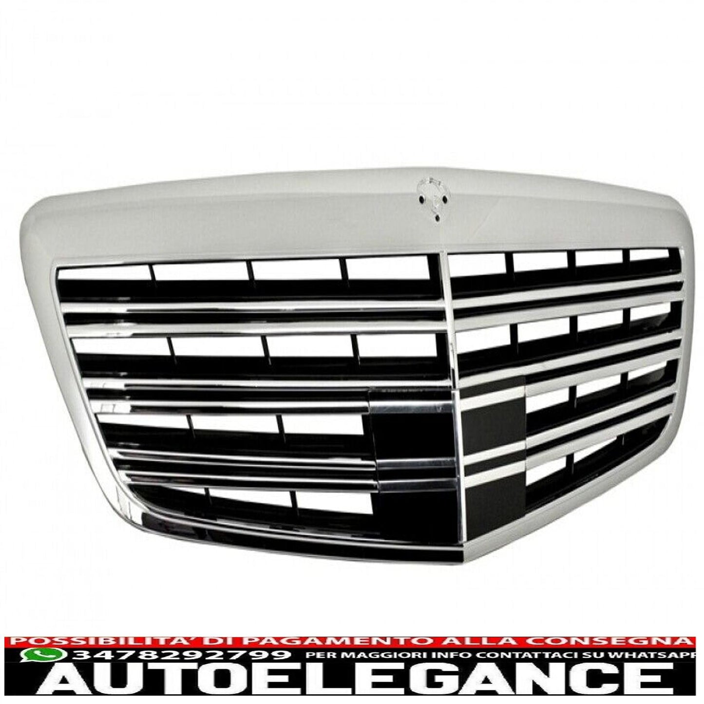 Griglia Anteriore per Mercedes W221 Classe S Facelift 2011-2013 S63 S65 Design-mostra il titolo originaleTesto originaleFront Grille for Mercedes W221 S-Class Facelift 2011-2013 S63 S65 Design