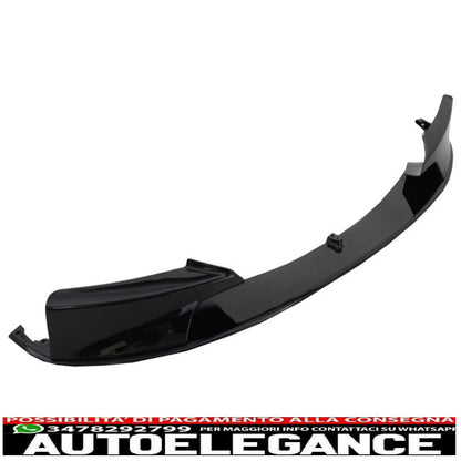 Spoiler anteriore con diffusore a mantovana, doppia uscita e terminali di scarico, adatto per BMW Serie 3 F30 F31 (2011-up) Design M