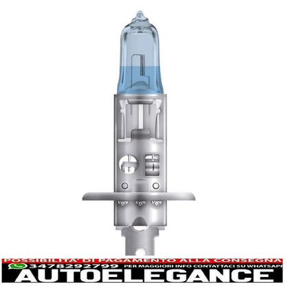 osram cool blue intense lampada frontale alogena next gen h1 64150cbn-hcb 12v scatola con copertina rigida (2 unità)