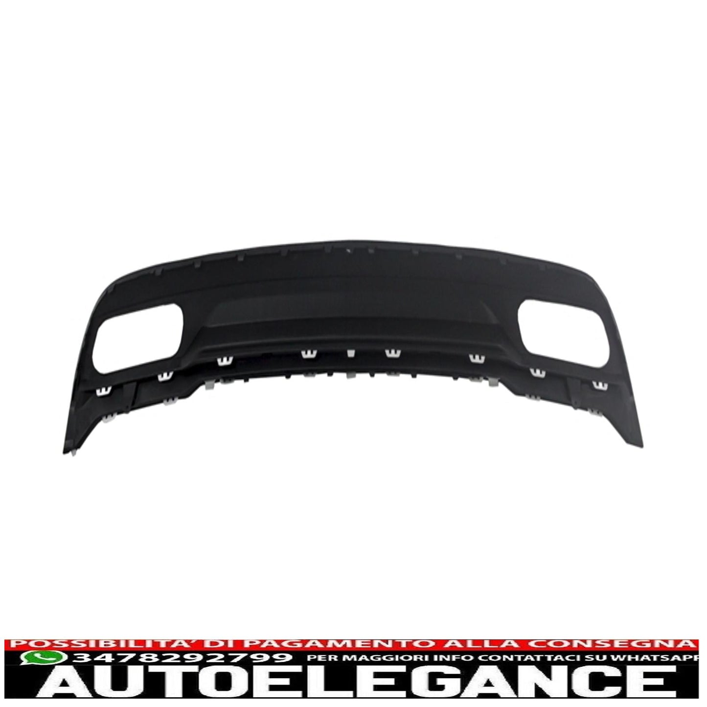 air diffuser with exhaust tips and panamericana gt-r grille all black for mercedes a class w176 (2012-08.2015) sport package 