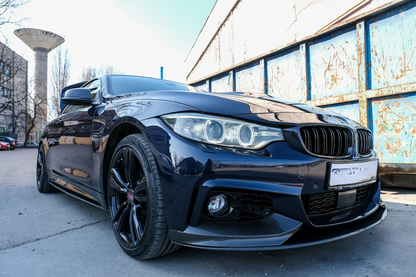 SOTTOMINIGONNE ADATTE PER BMW SERIE 4 F32 F33 F36 LOOK NERO LUCIDO DESIGN MSPORT