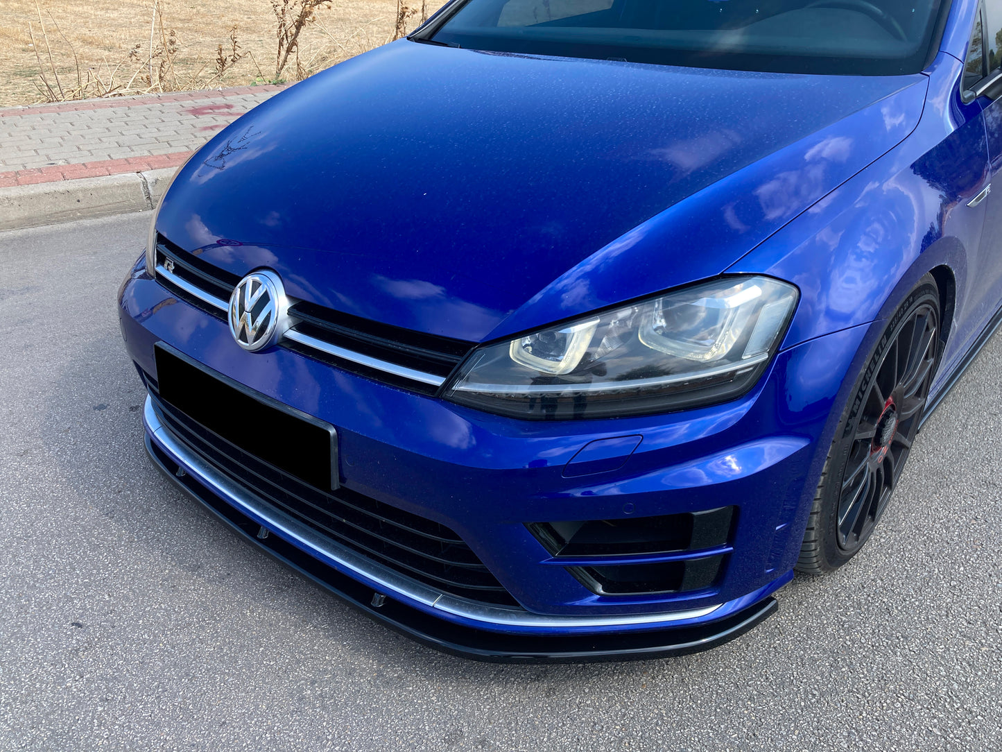 Splitter Anteriore VW VOLKSWAGEN Golf MK 7 R / R Line 2013-2016 Versione 2 Con ABE TÜV