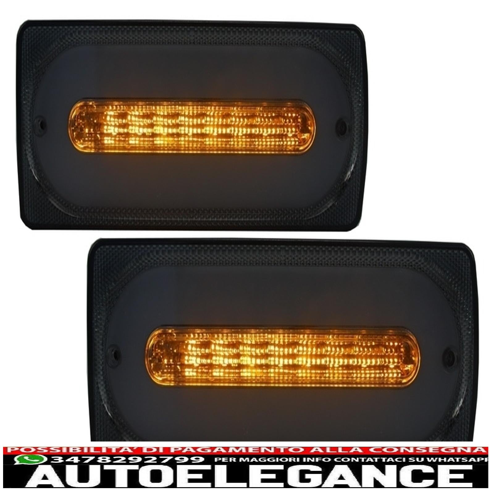 barra luminosa fanali posteriori a led con paraurti posteriore fendinebbia adatta per mercedes classe g w463 (1989-2015) fumè AUTOELEGANCERICAMBI