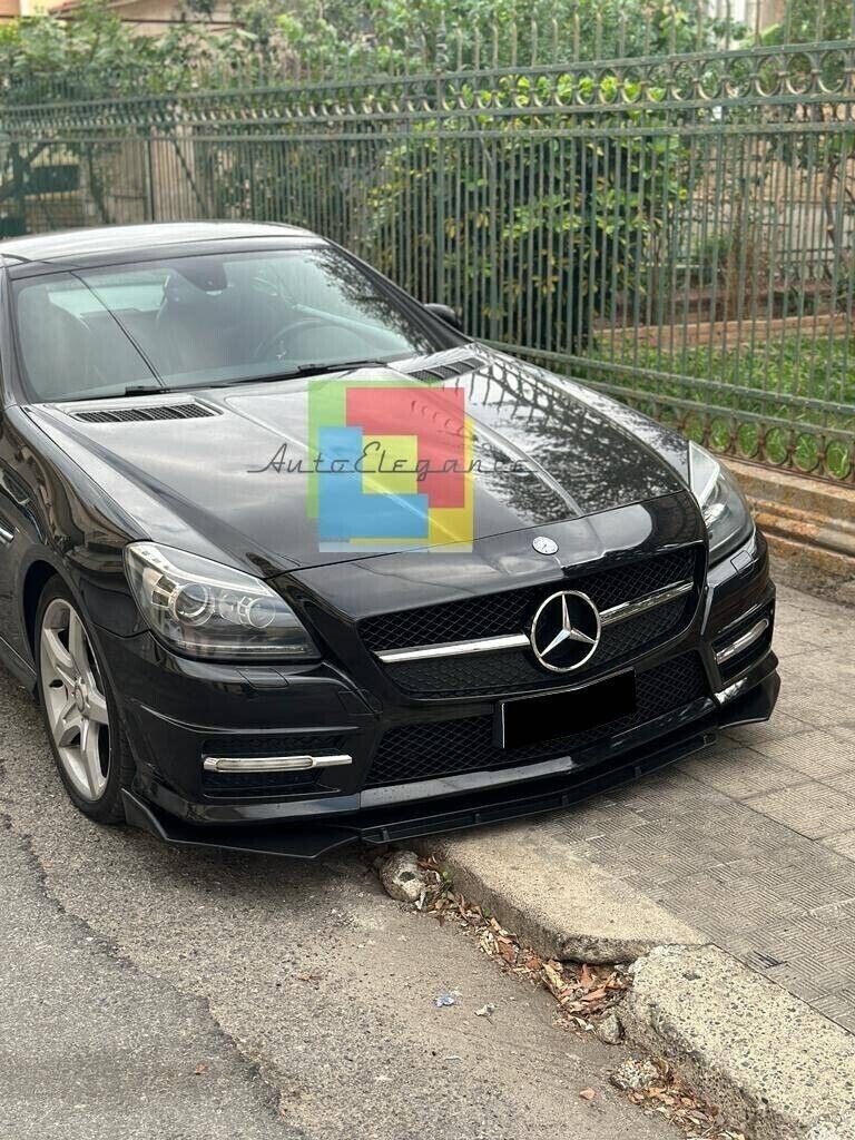 SPLITTER ANTERIORE ADATTO PER MERCEDES-BENZ SLK R172 LOOK NERO LUCIDO