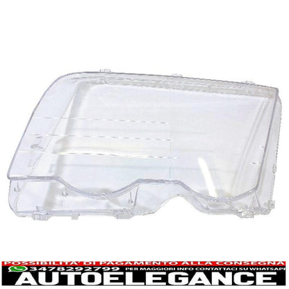 headlight glasses suitable for bmw e46 3 series (1998-2001) pre restyling