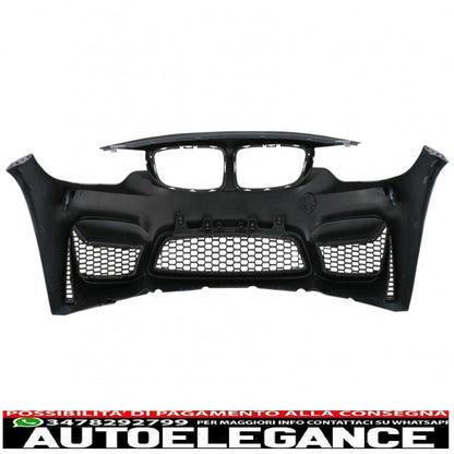 kit carrozzeria completo adatto per bmw serie 4 f32 coupé f33 cabrio (2013-2019) con terminali di scarico pianoforte nero design m4