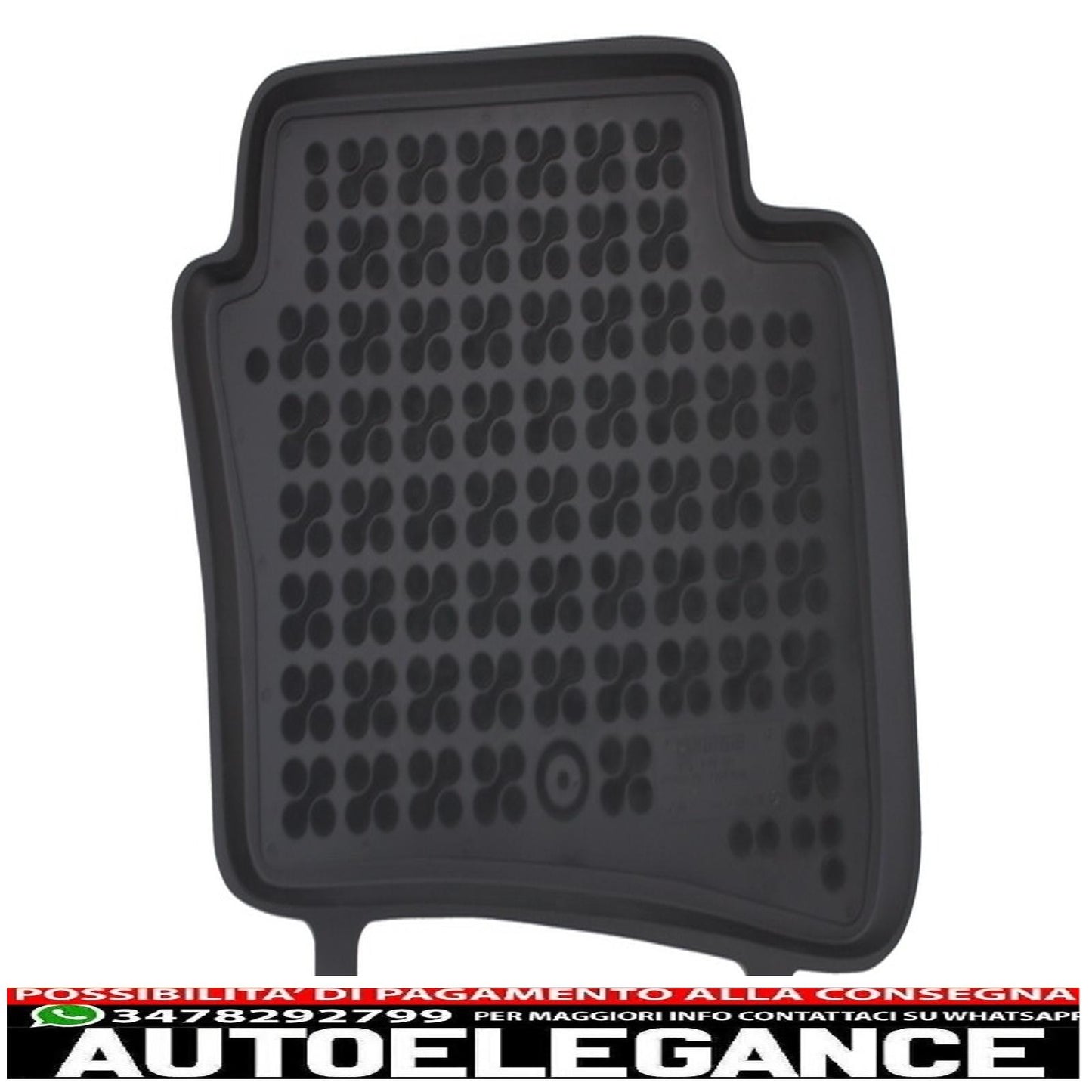 Black rubber mat suitable for Hyundai i20 GB 2014+