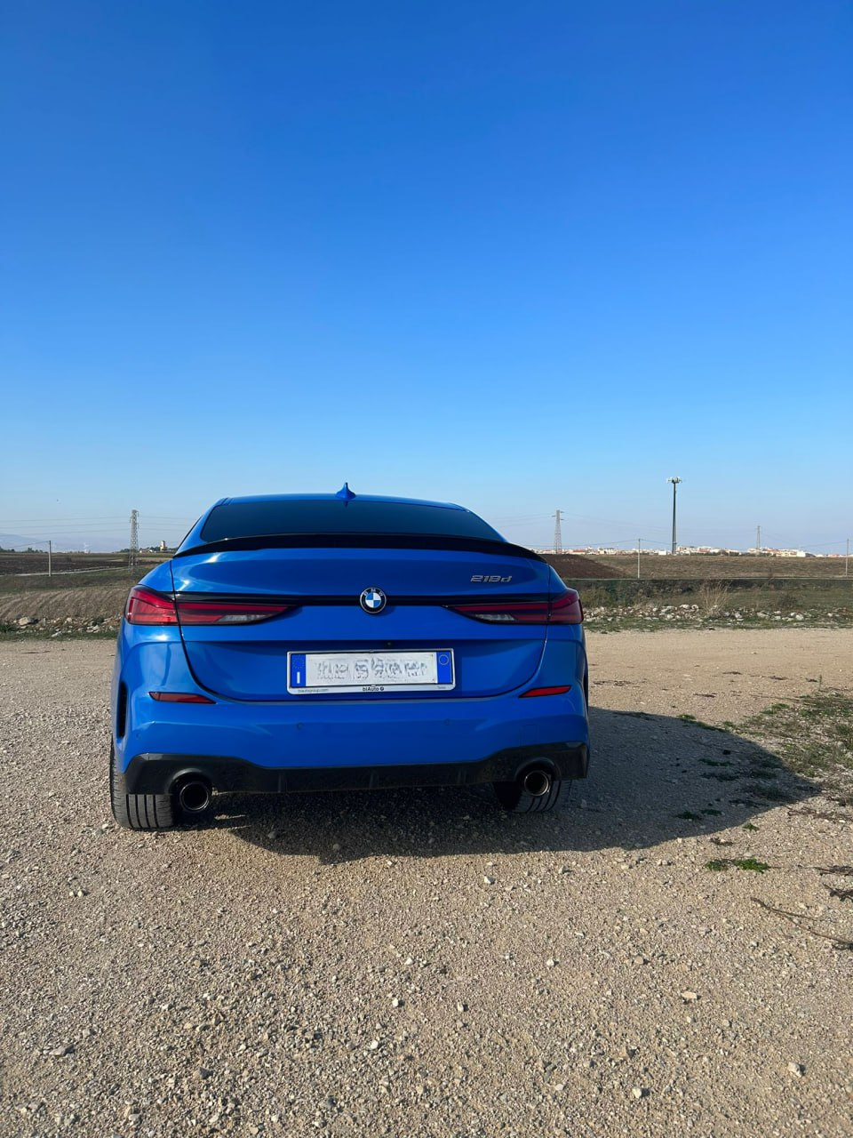 SPOILER ADATTO PER BMW SERIE 2 F44 GRAND COUPE 2020+ LOOK MSPORT NERO LUCIDO