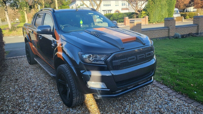 PRESA ARIA COFANO ADATTA PER FORD RANGER T6 T7 T8 2015-2022 LOOK WILDTRACK NERO