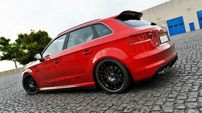 UNDER SKIRTS SUITABLE FOR AUDI A3 8V SPORTBACK 2012-2020 SLINE S3 GLOSS BLACK