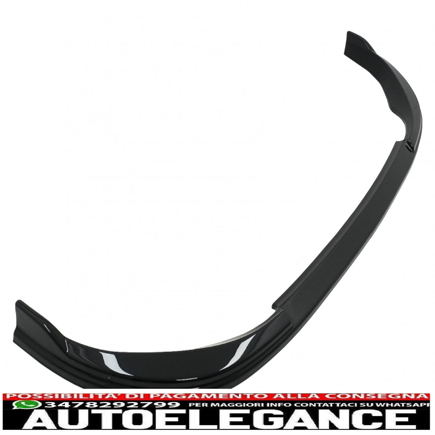 Front Bumper Lip Extension Spoiler Fit For VW Golf 8 (2020 Onwards) Standard Piano Black