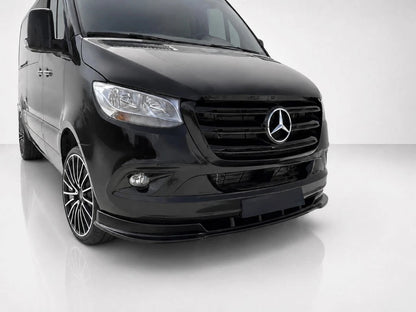 👉Splitter Anteriore per Mercedes Sprinter MK3 2018+ Spoiler Nero Lucido👈