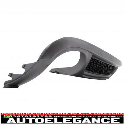 Diffusore d'aria con mantovana per paraurti posteriore adatto per audi a4 b8 pre restyling limousine/avant (2008-2011) con terminali di scarico terminali di scarico solo design s-line Paraurti standard
