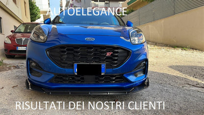 SPLITTER FORD PUMA 2019+ LIP GLOSS BLACK UNDER BUMPER ABS